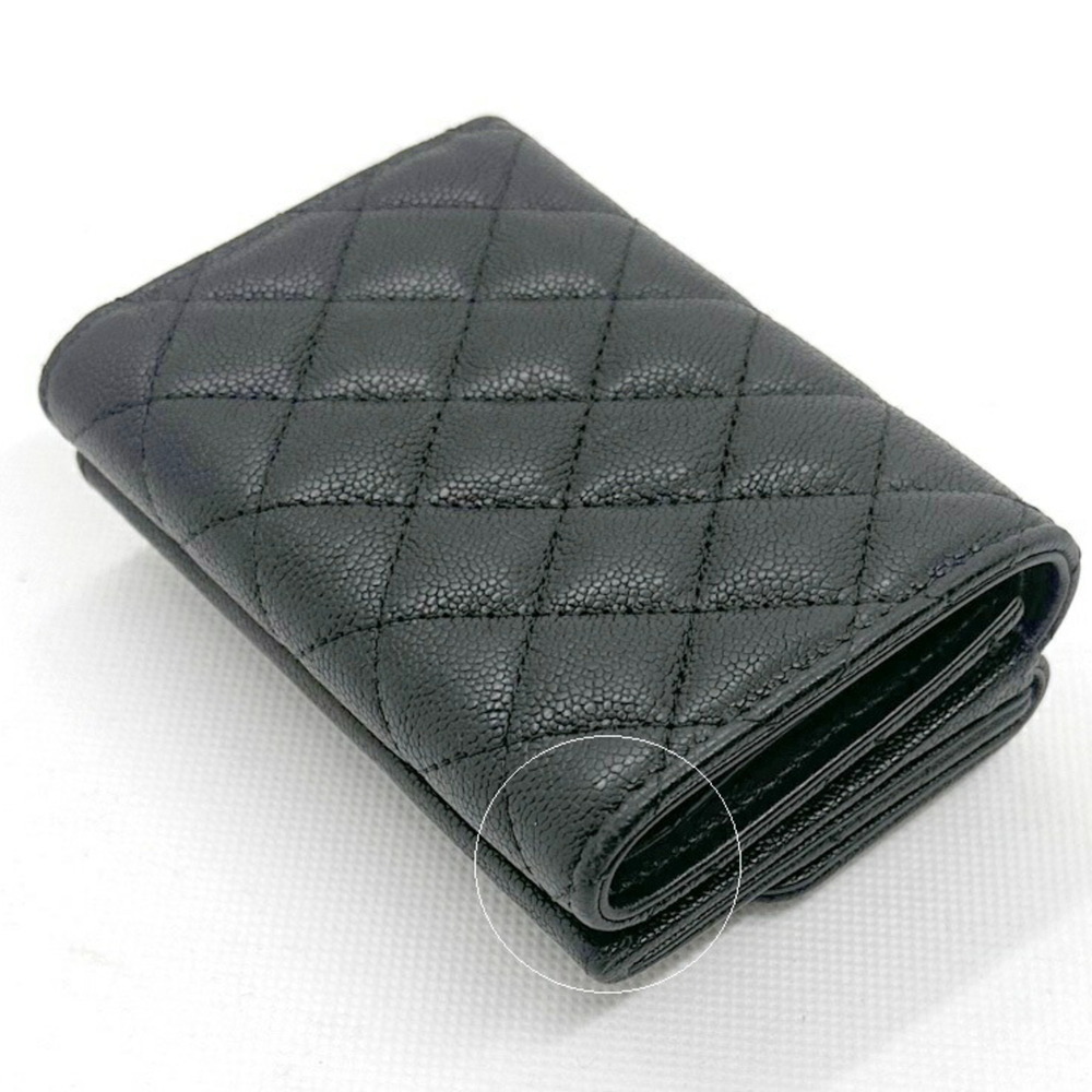 CHANEL Authentic Black Caviar Leather Wallet - Picture 5 of 10